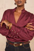 Picture of LONG-SLEEVED VISCOSE BLOUSE MAEVA BL SATIN